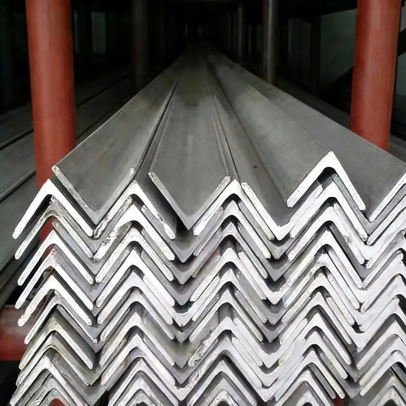 Large Supply Hot Rolled Carbon Angle Steel Galvanized Q235B Steel Angle Bar