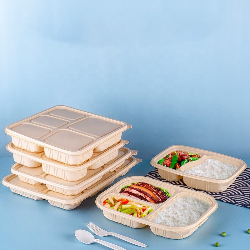 Bento Cornstarch Packaging Biodegradable Lunch Box