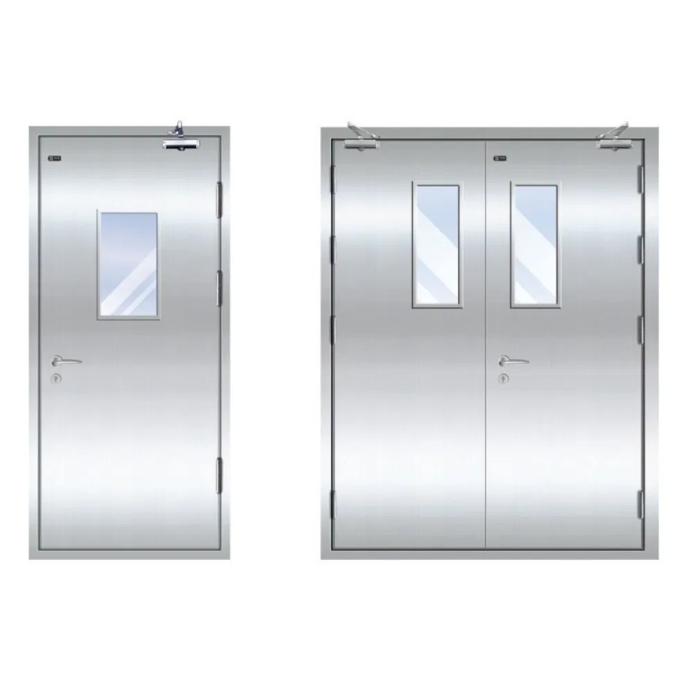 Durable Fire-Resistant Glass Door - Ideal for Commercial Use