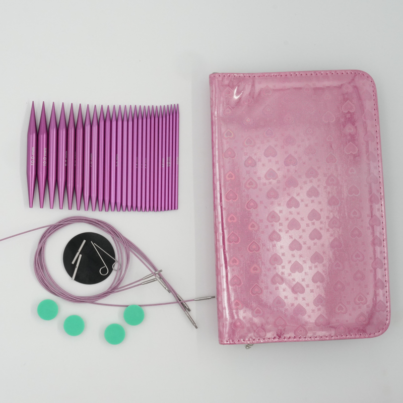 Aluminum Interchargable Circular Needles Sets (13PCS)
