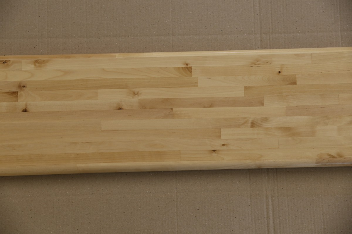 Natural Solid Wood Worktops, Sustainable Finish, Luxury Showrooms