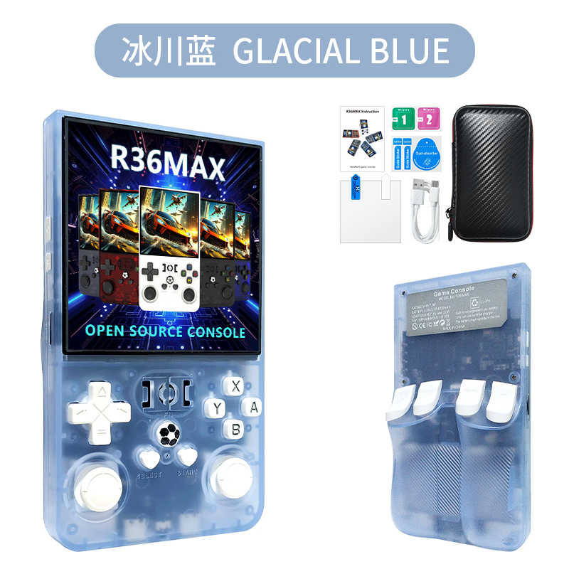 Портативная игровая консоль R36max с 15000 игр, 4 дюйма