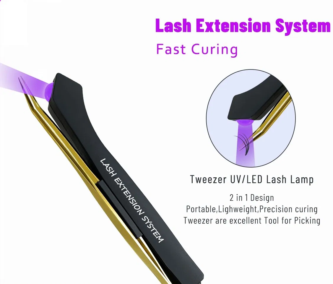 3W UV Lash Extension Glue Light on Tweezers UV Lamp Eyelashes