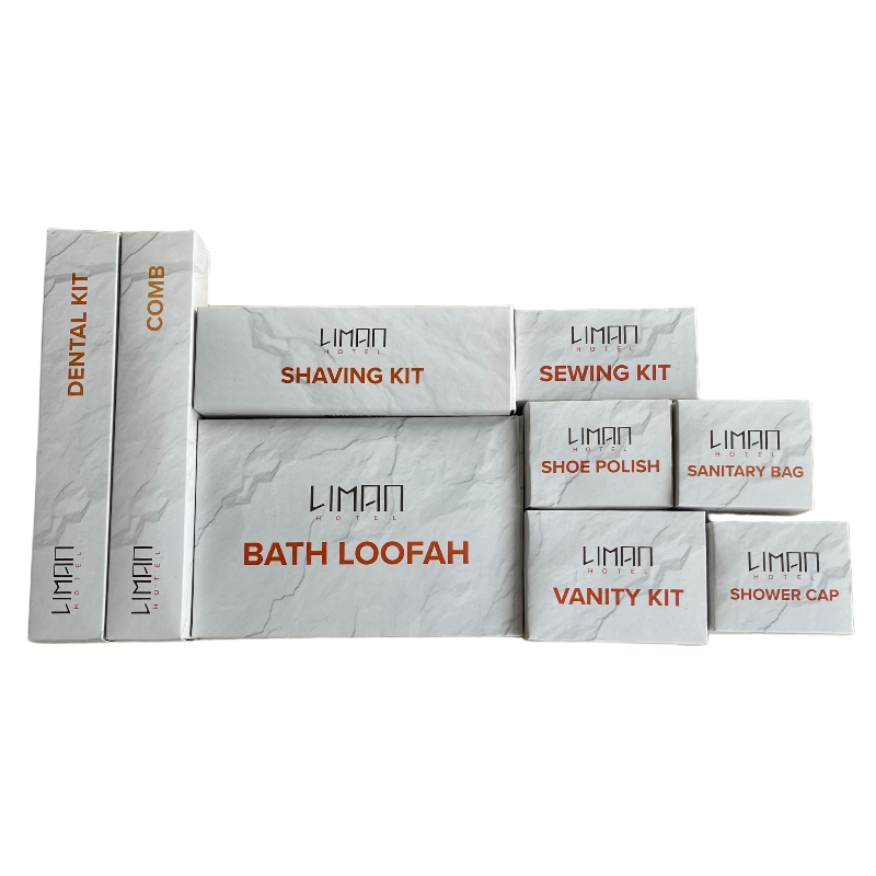 Wholesale Eco Friendly Hotel Dry Amenities Set Bamboo Toothbrush Shaving Kit Vanity Kit Sewing Kit Shower Cap for Hotel Resort SPA