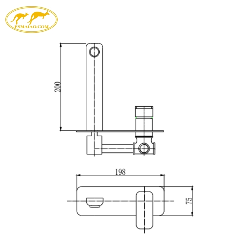 Durable Quality Tested Flexible Hoses Best-Selling Double-Hole Configuration Bath Mixer