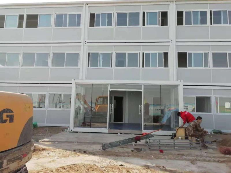 Factory Supply Hight Quality Steel Frame Modern Luxury Modular Prefabricated Prefab Mobile Container House Sales with Glass Wall for Office