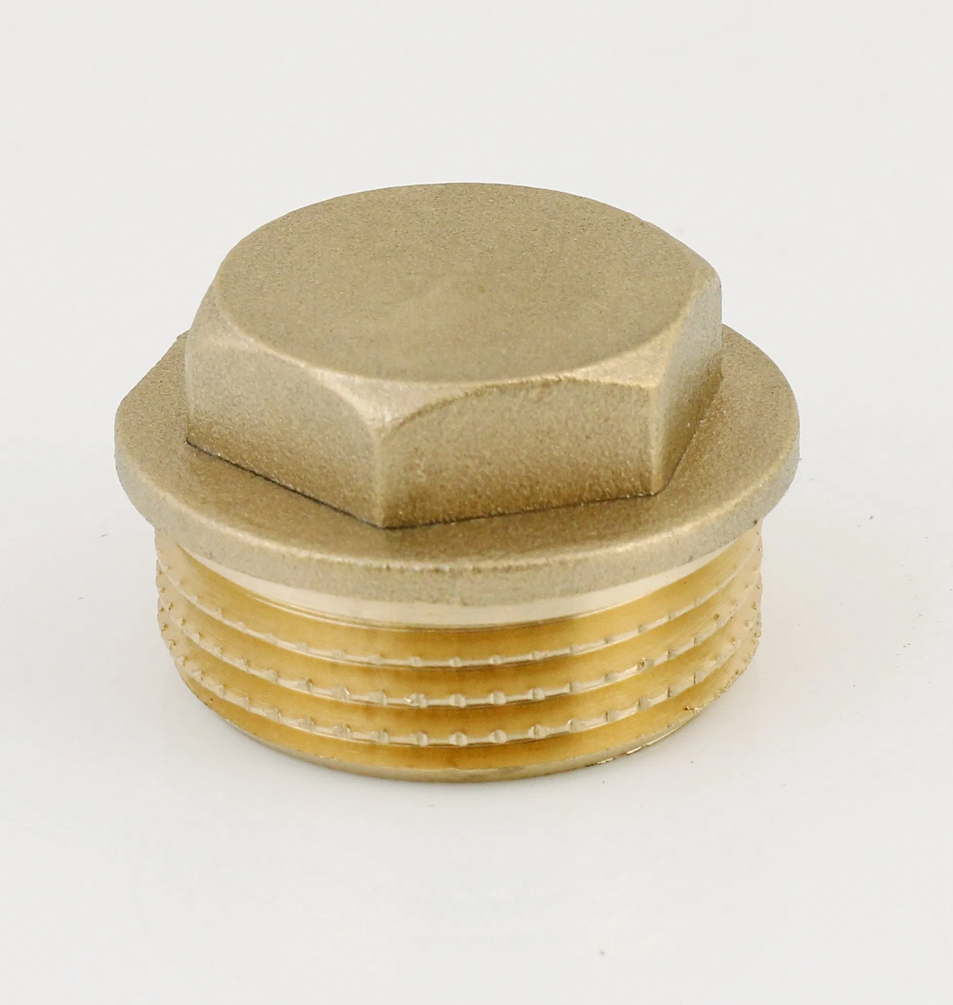 1/2" Brass Pipe Fittings Cap Thread with Bsp Thread