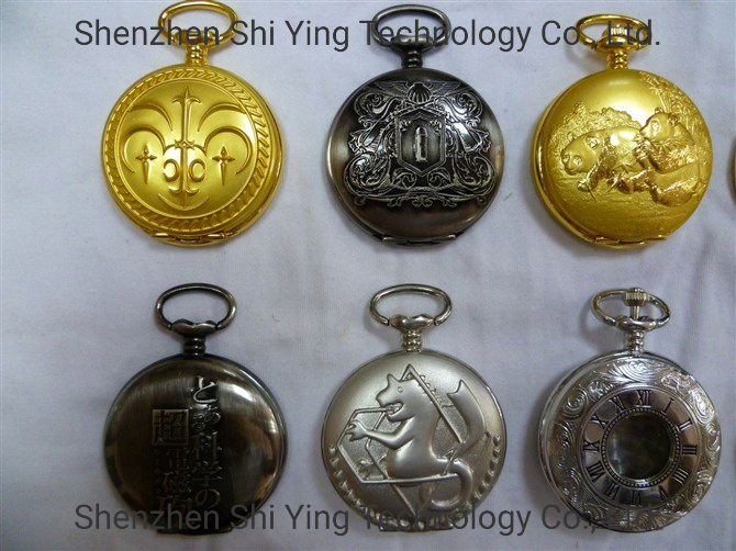 OEM Premium Engraved Pocket Watch with Chain for Souvenir