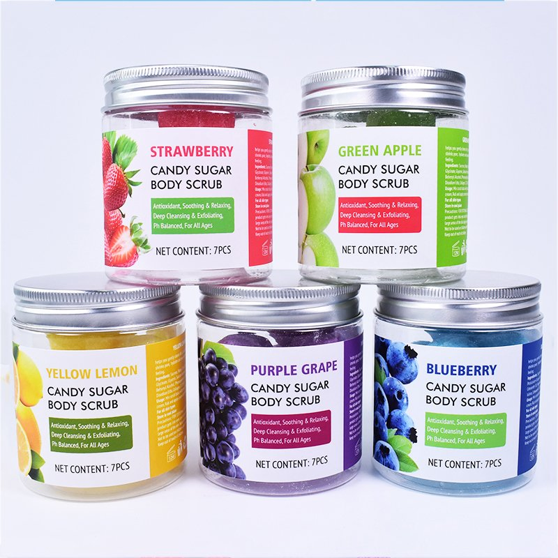 Custom Body Natural Vegan Private Label Wholesale Whitening Organic Cubes Facial Body Sugar Scrub