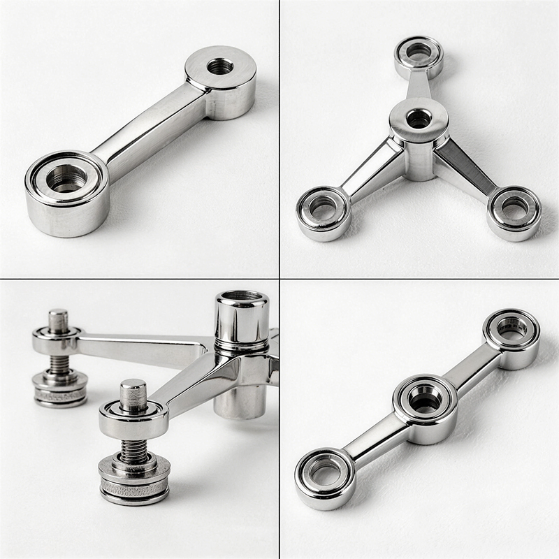 Customized 1-4 Arms Stainless Steel Glass Wall Spider for Fix Glass