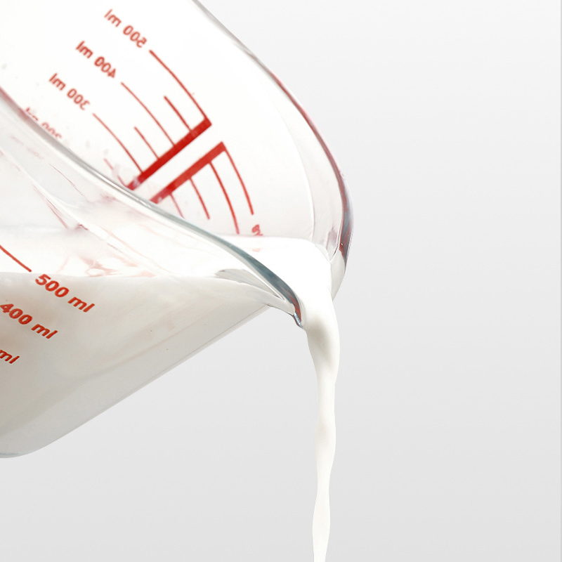 Reliable 1000ml Scaled Glass Cup for Home Cooking Measurements
