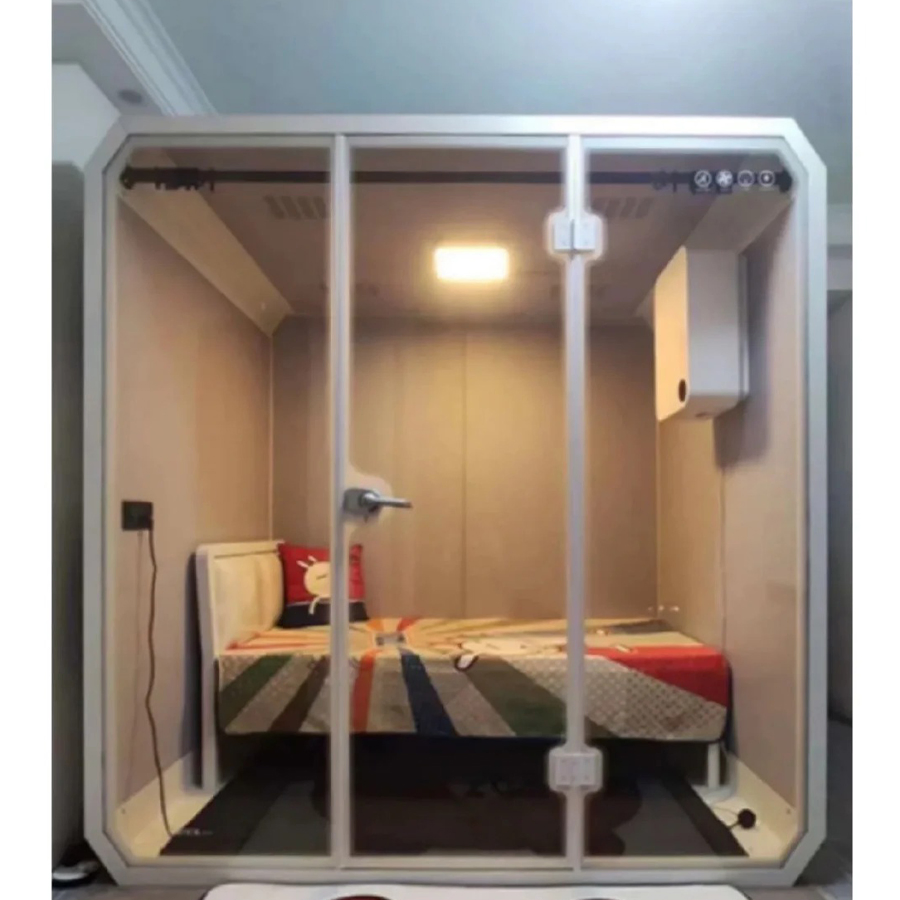 Color-Changing Lights Safe Customize Soundproof Office Phone Booth Noise Rooms