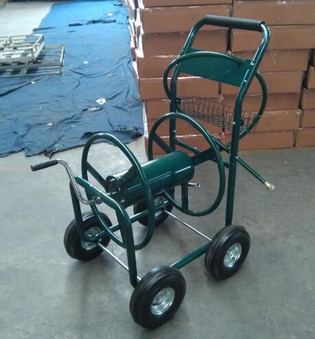 Four Wheels Garden Hose Reel Cart