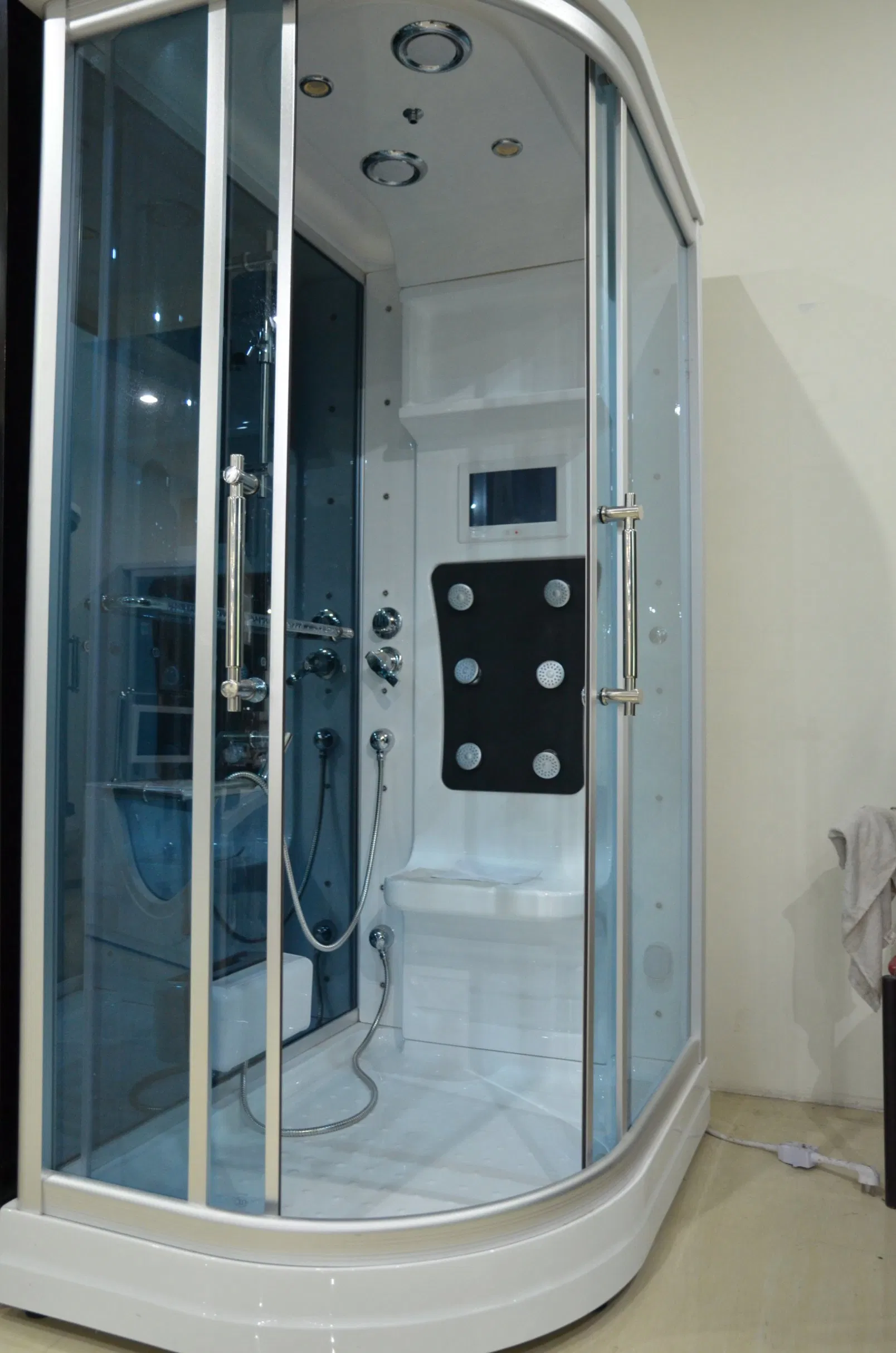 Computer Control Tempered Glass Door Shower Cabin Steam Room Price
