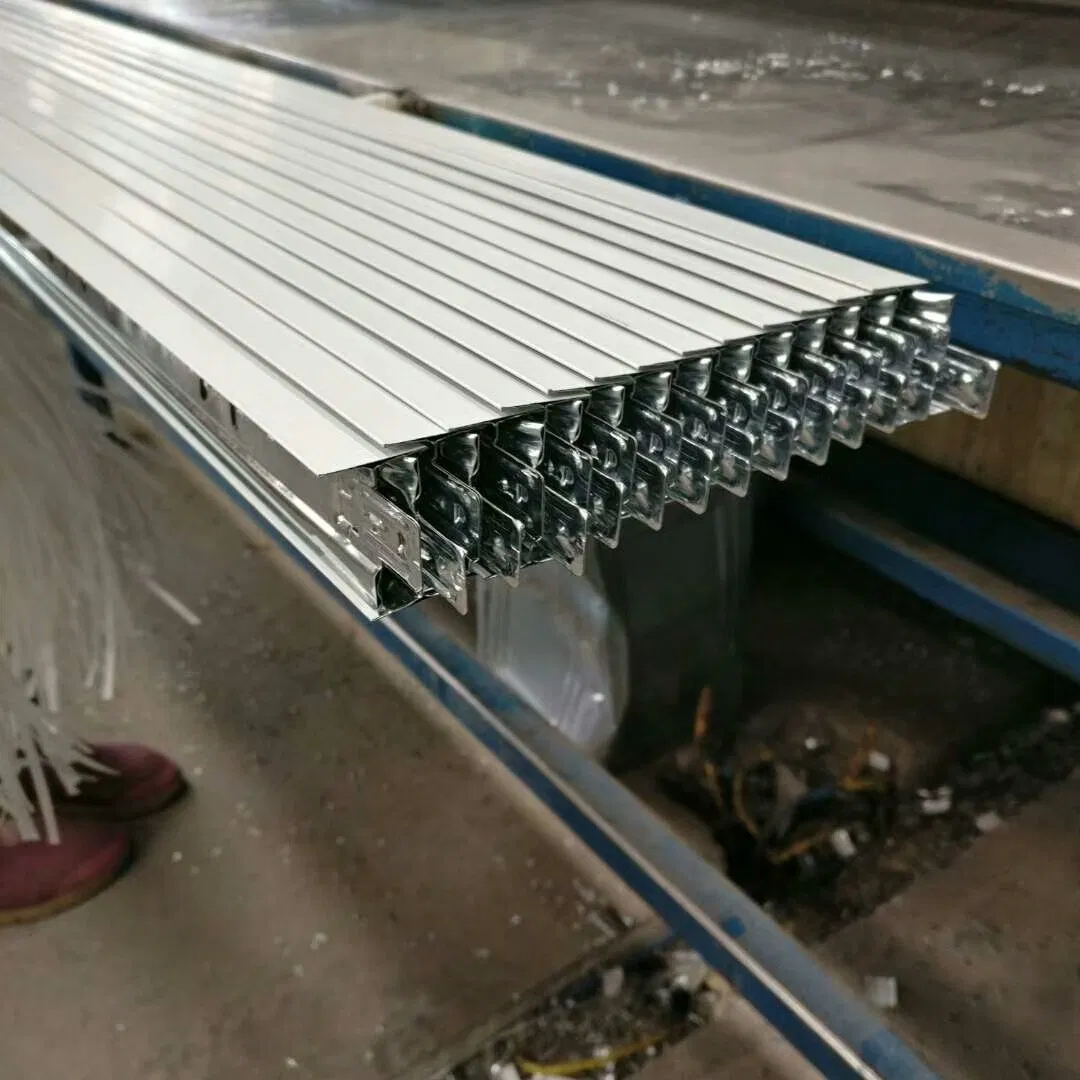 Groove Metal Keel Suspended Tee Bar Slotted Ceiling T Grid
