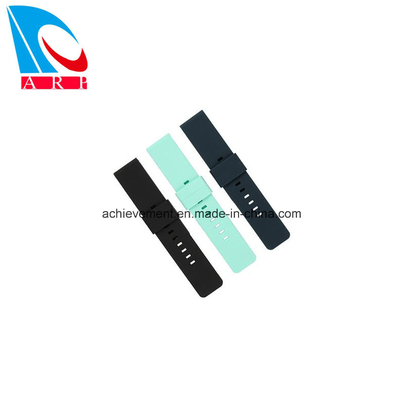 Rubber Watch Band Pack of 2 - 18mm 20mm 22mm Silicone Quick Release Watch Strap Stainless Steel Buckle