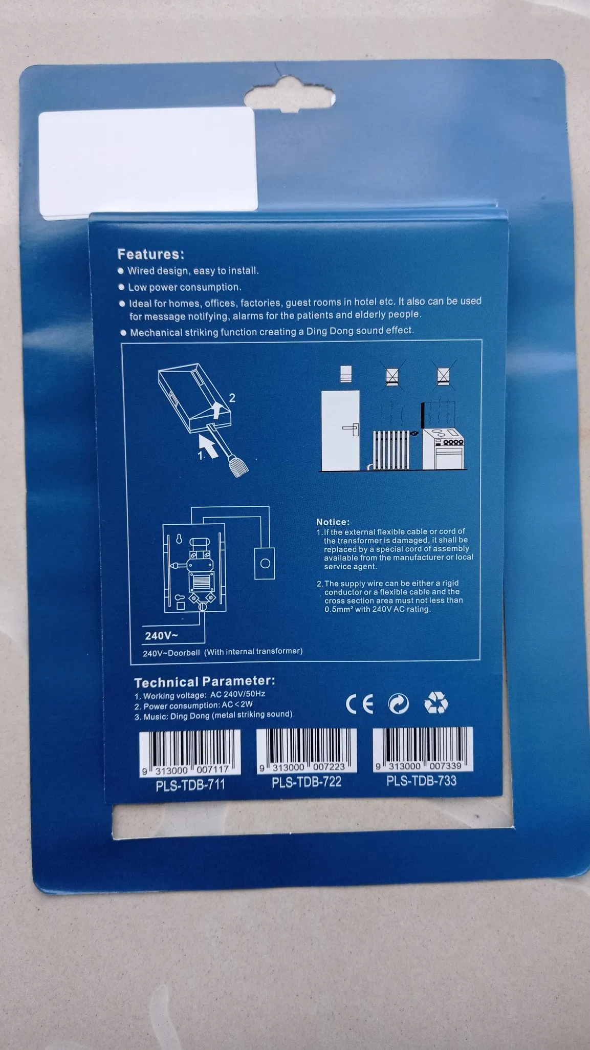 Newton Hotel Dingdong Doorbell with Transformer High Quality