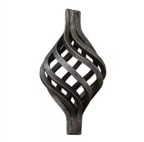 Rustproof Wrought Iron Twisted Courtyard Door Fence Decor Reinforced Wall Basket