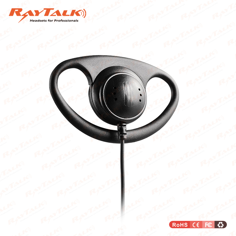 E-32 D Shape Listen Only Earpiece for Kenwood Waklie Talkie with 2.5mm or 3.5mm Jack