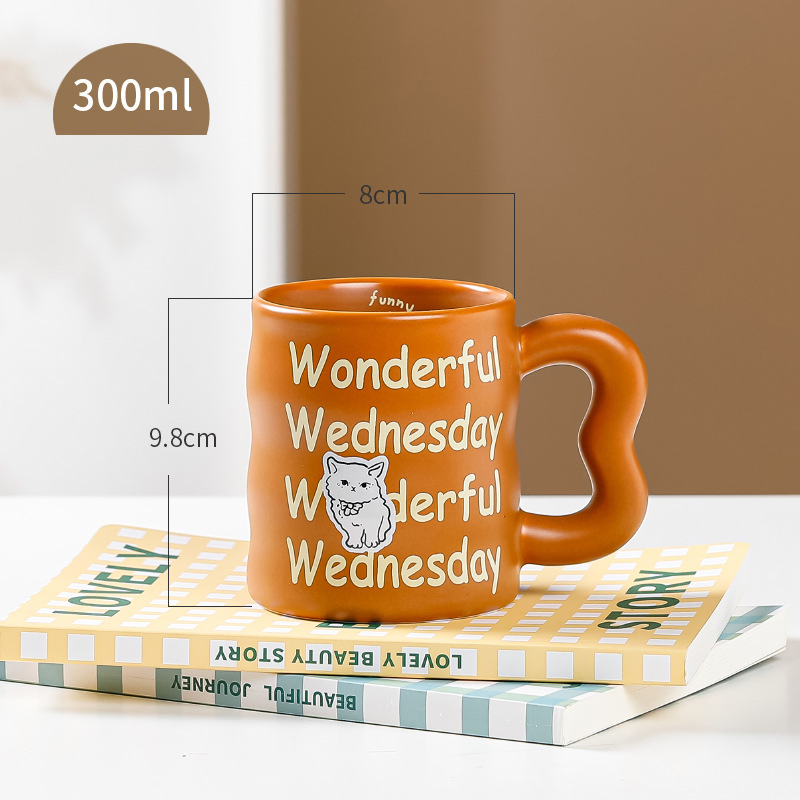 Ceramic Cute Creative Cartoon Home Round Mug