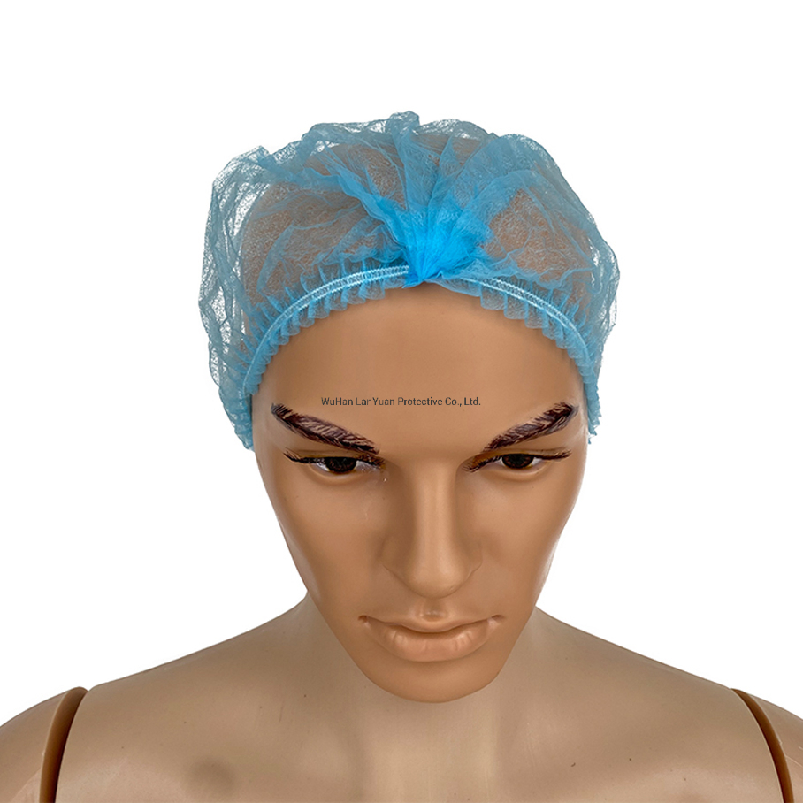 Disposable Elastic Clip Bouffant Mob Cap