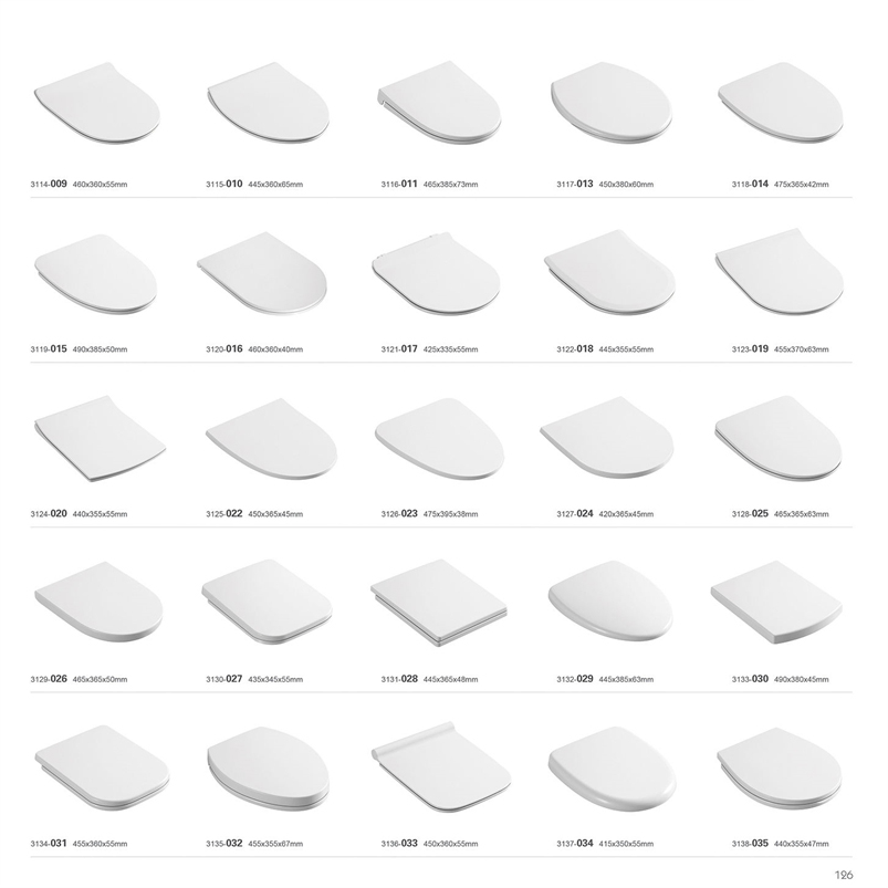 High Quality Modern Design UF Toilet Accessories: Soft Closing Toilet Seat Cover Quick Release European Standard Round Shape Toilet Seat