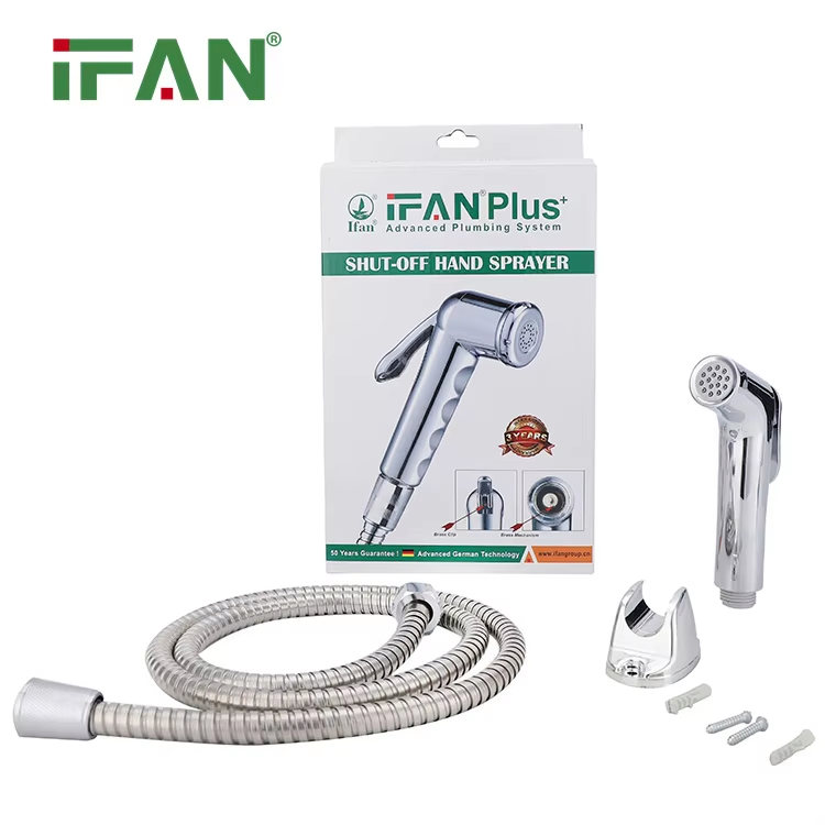 Ifan Hot Sale Shattaf Handheld 1/2" * 1.2m Toilet Bidet Sprayer Bathroom ABS Washing Shattaf Set