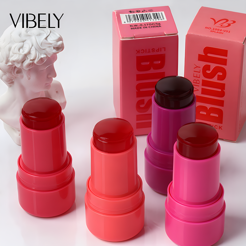 Cruelty Free Lip Eye Cheek Vegan Waterproof Blusher Lightweight Jelly Blush Stick