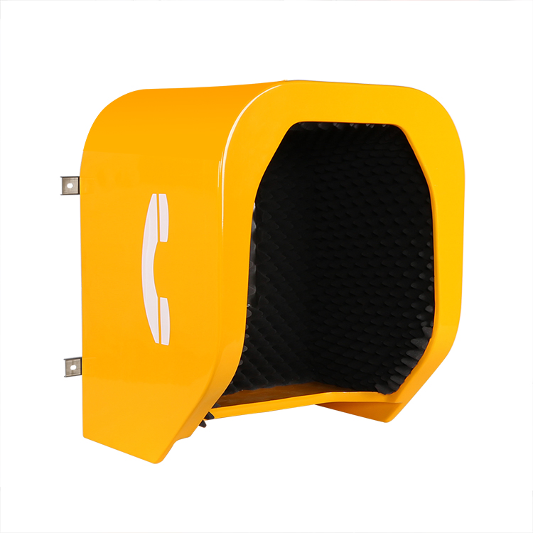 Fiberglass Acoustic Telephone Hood Outdoor Weatherproof Telephone Booth