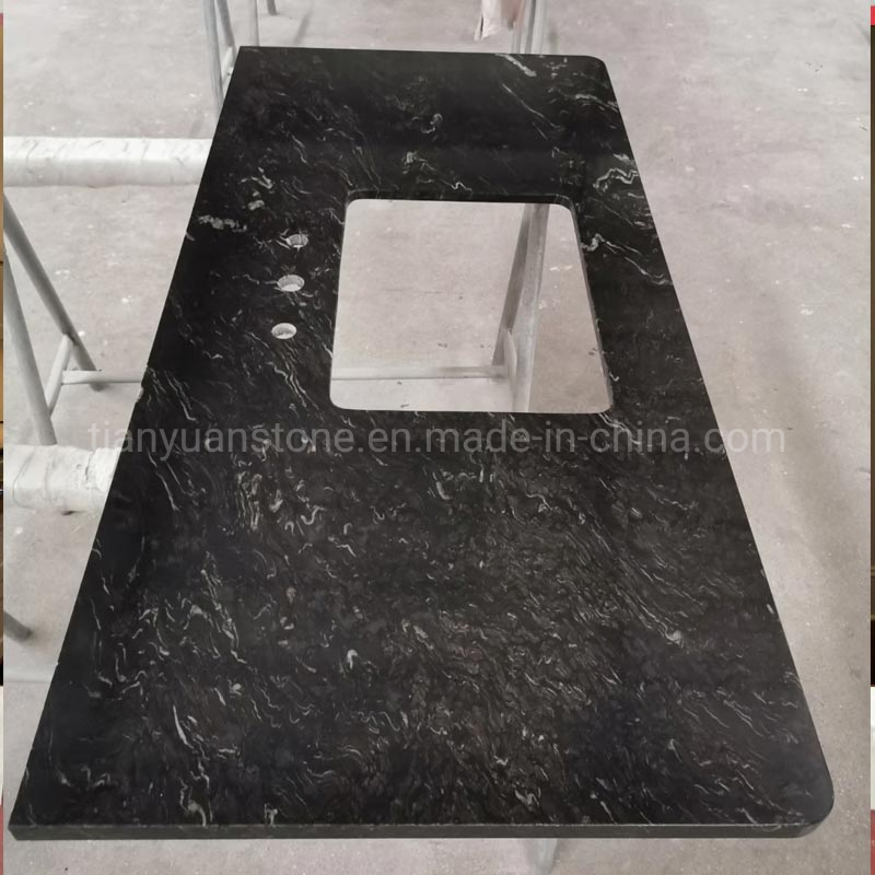 Chinese Black Silver Paradiso Granite for Countertop Bathroom Wall Tile