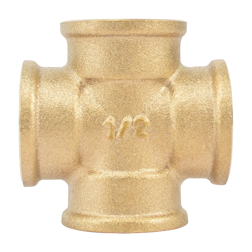Bsp Thread Cw617n Forged Brass Pn 16 Cross Pipe Fittings