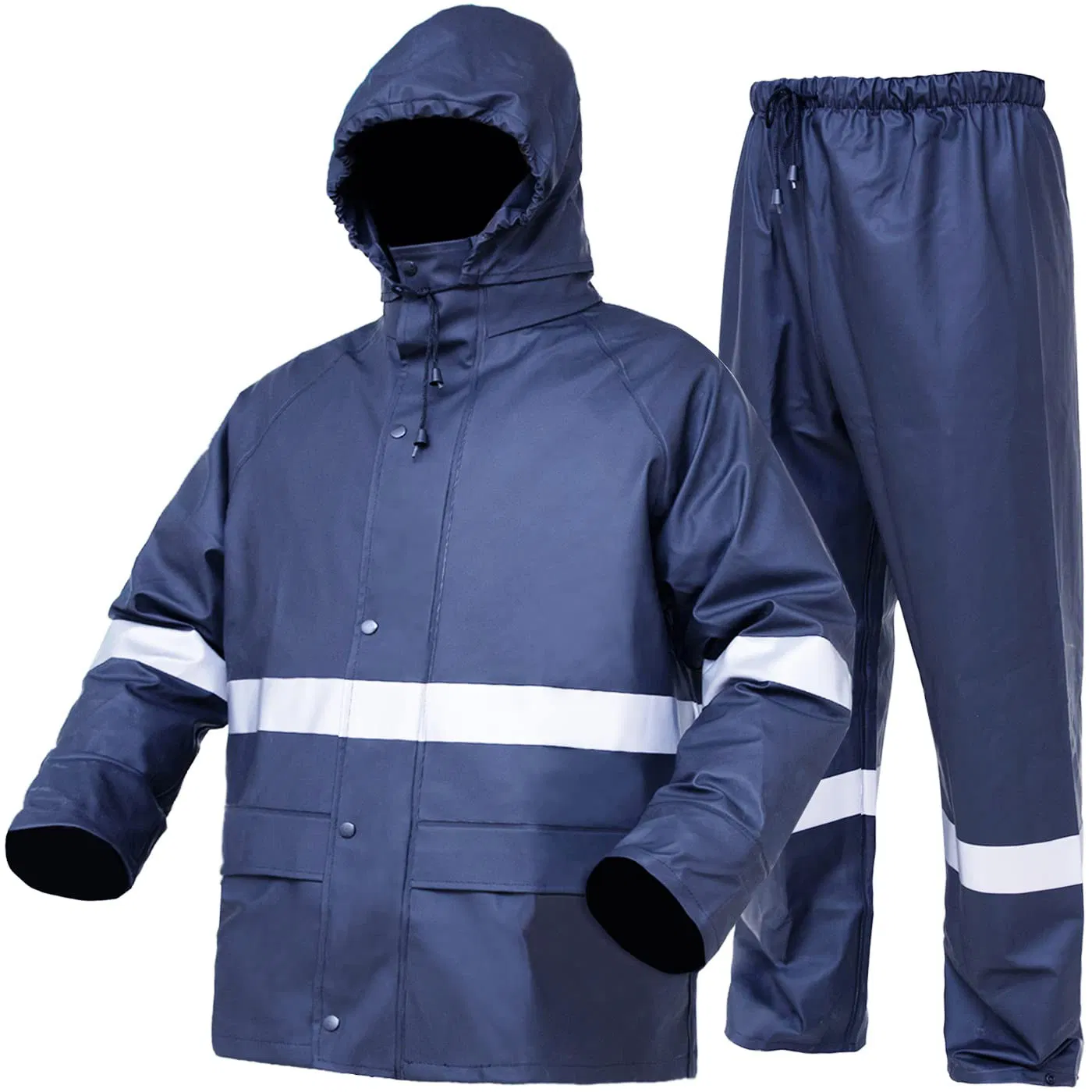 Hi-Vis Workshop Labour Worker Suit Waterproof Safety Protection Motorcycle Polyester Workwear Raincoat