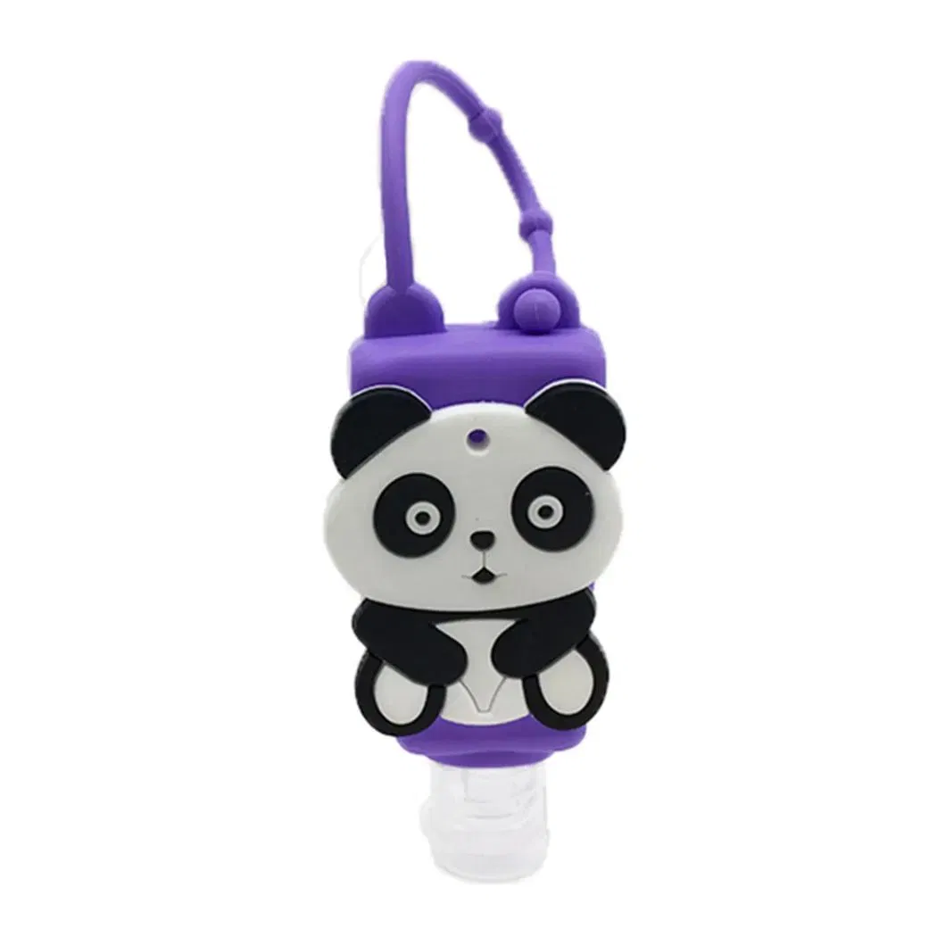 30ml Instant 75% Alcohol Hand Sanitizer Gel with Cartoon Silicone Holder