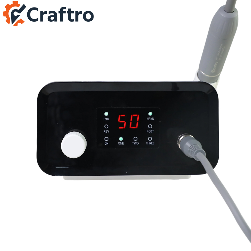 Desktop Dental Micromotor for Professional Nail Drill Applications, Stable Speed & Low Noise