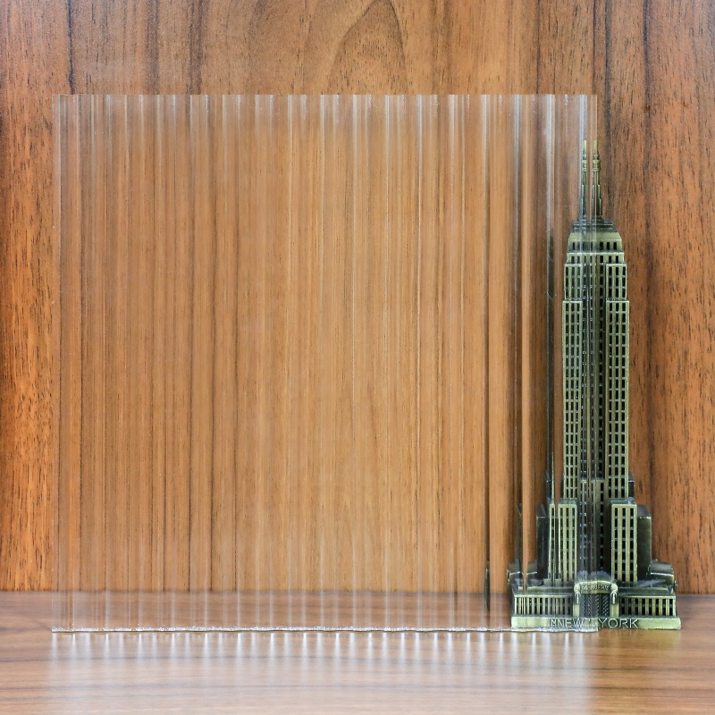 Crystal Clear Moru Pattern Glass and Flutelite-B Pattern Glass for Building