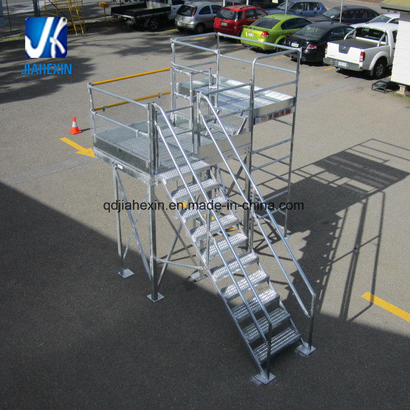 Customized Steel Working Platform with Steel Staircase
