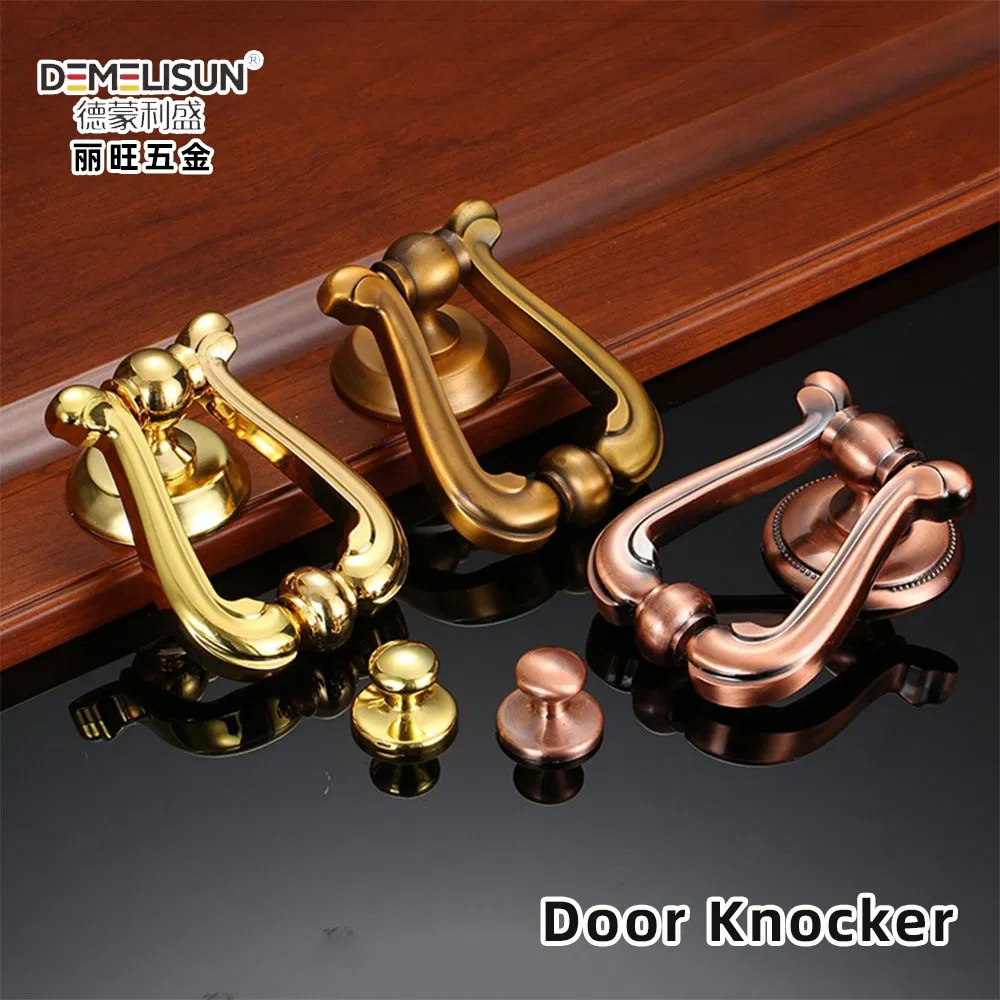 Classic Stainless Steel Rose Door Handle Lock Knobs Handle Door Knocker Handle with Pulling Antique Finish