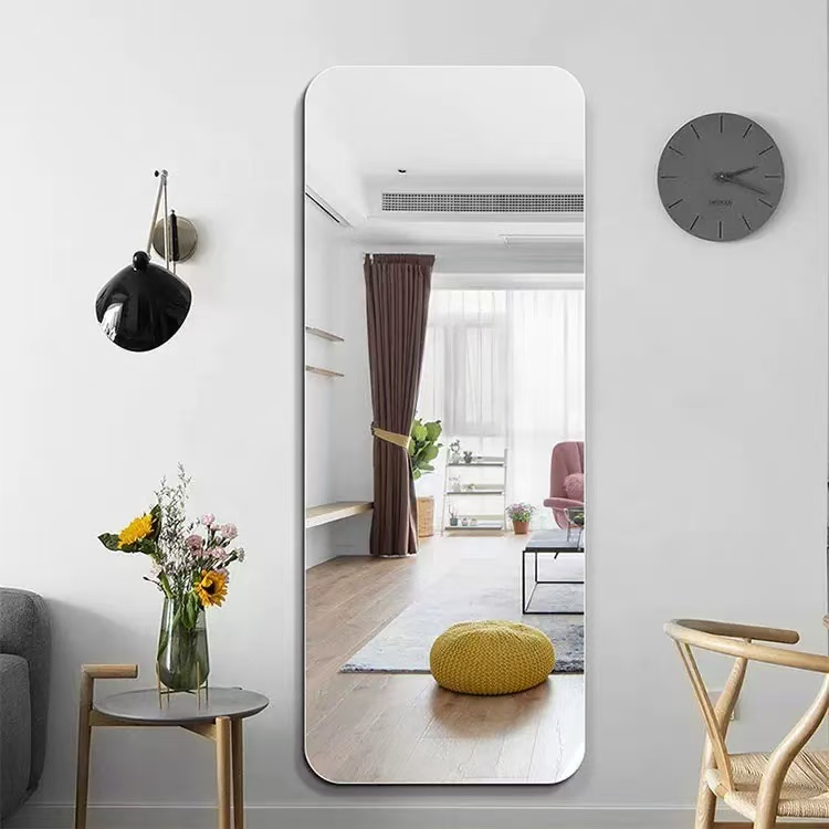 Multi-Functional All-in-One Dressing Mirror to Display The Clock and Temperature.