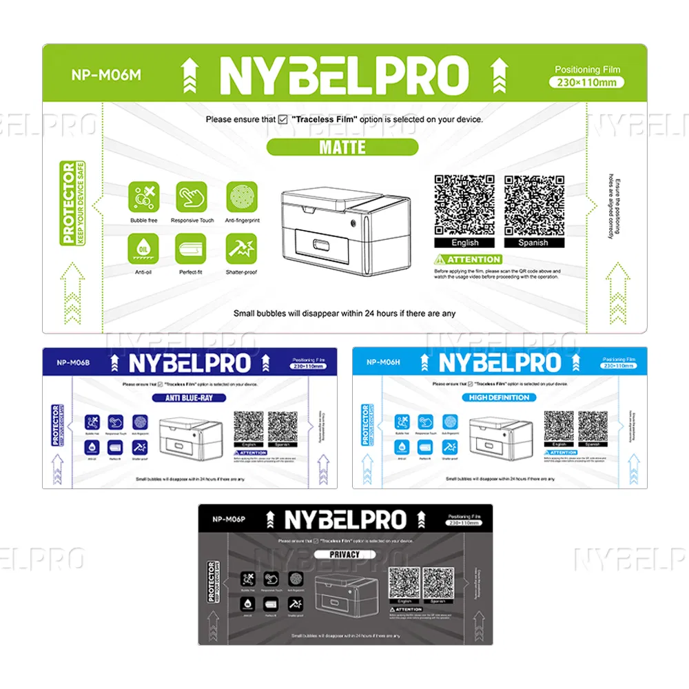 Matt Film Wholesale Lá Mina De Hidroge Phone Screen Hydrogel Protective Film for Every Models of Phones