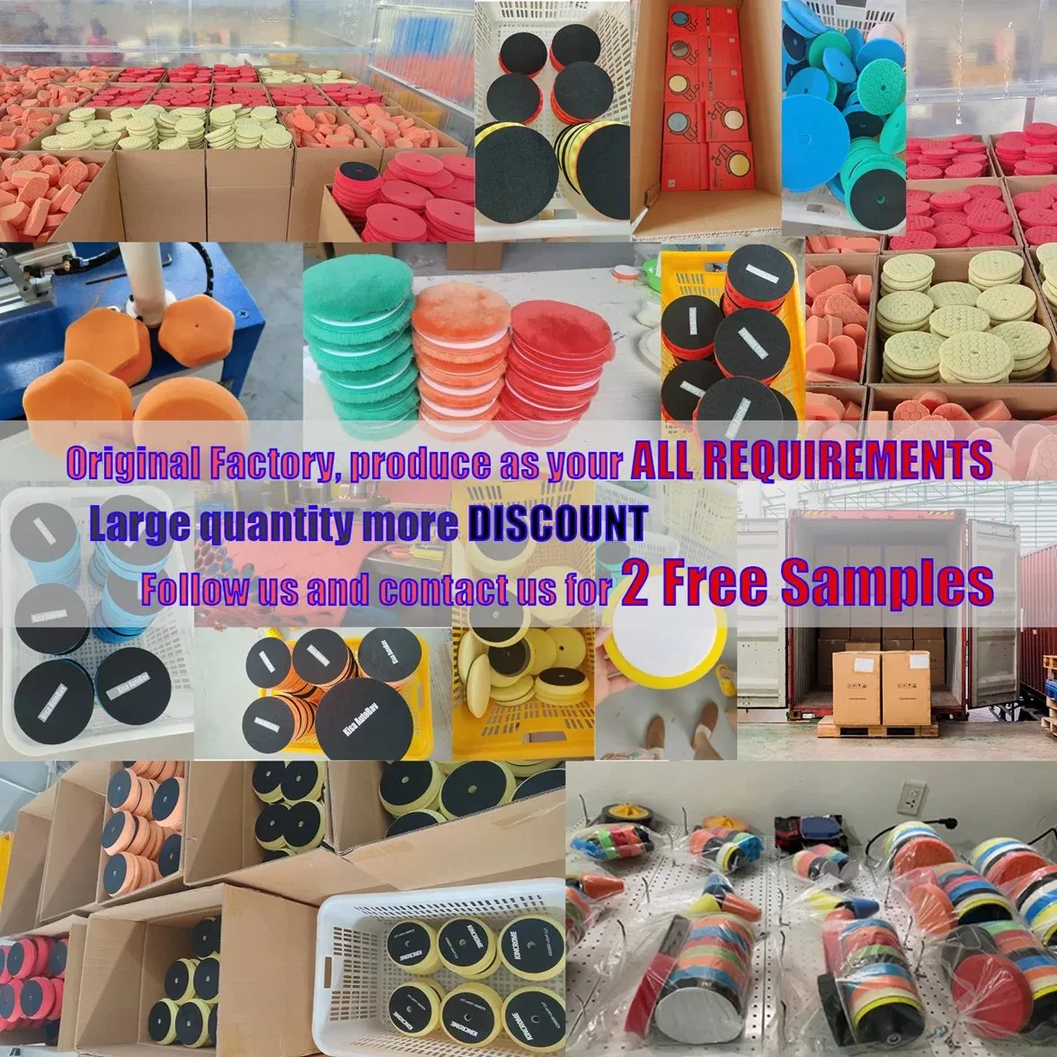 150mm Buffing King Sponge Polishing Pad Bevel Edge Diamond Imported High-Gradepolyurethane Foam Buffing Pad for Car Detailing