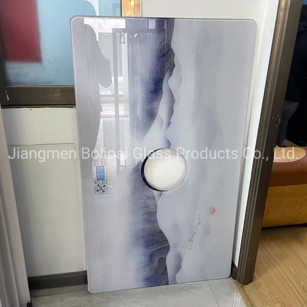 Custom Easy Clean UV Printing Tempered Glass Kitchen Splashback