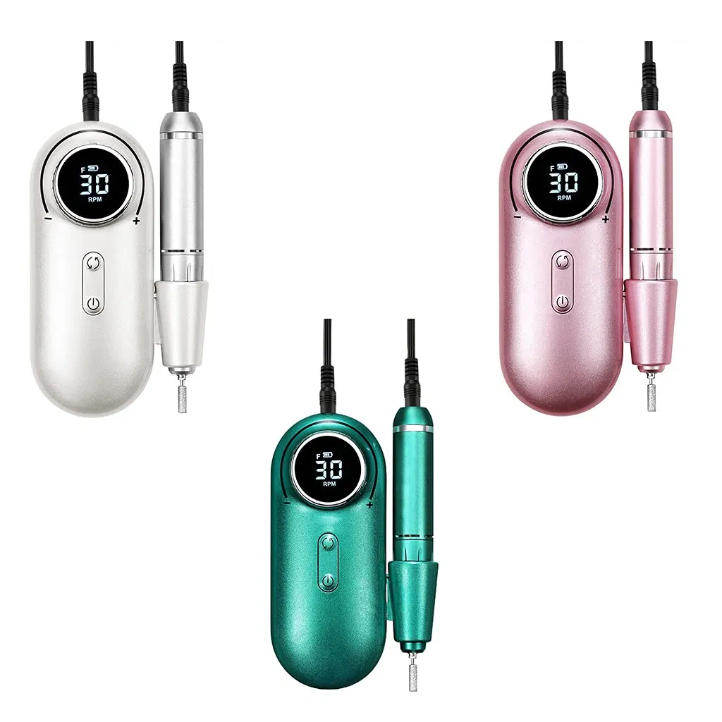 New 30000 Rpm Manicure Pedicure Set Rechargeable Electric Nail Drill Machine Pedicure