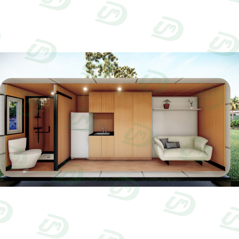 Multi Uses Move at Any Time Full Equipped Prefab Apple Cabin