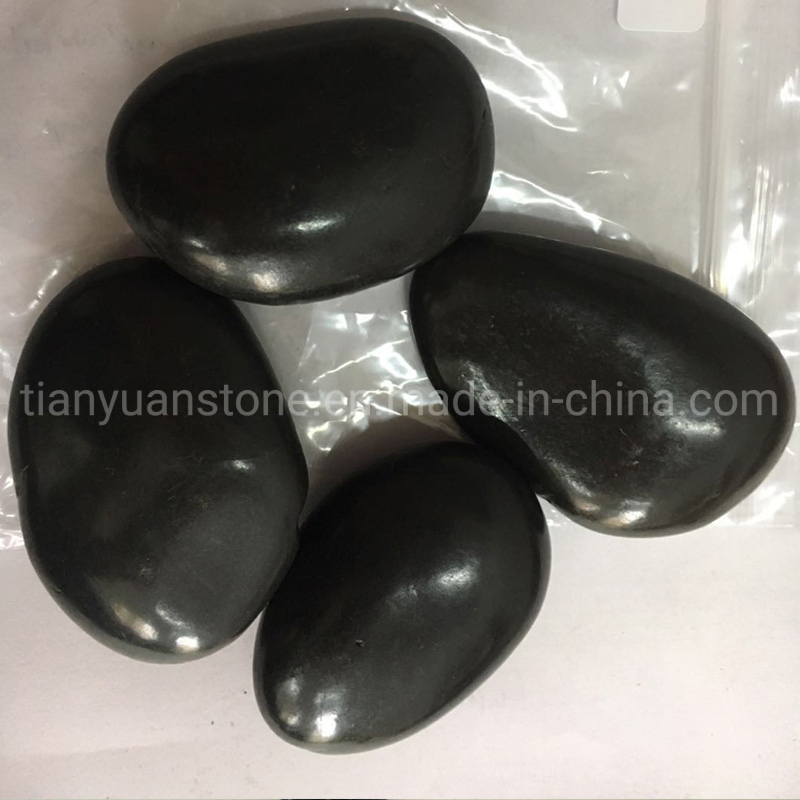 Cheap Price A Grade Black Color Driveway Pebble Stones