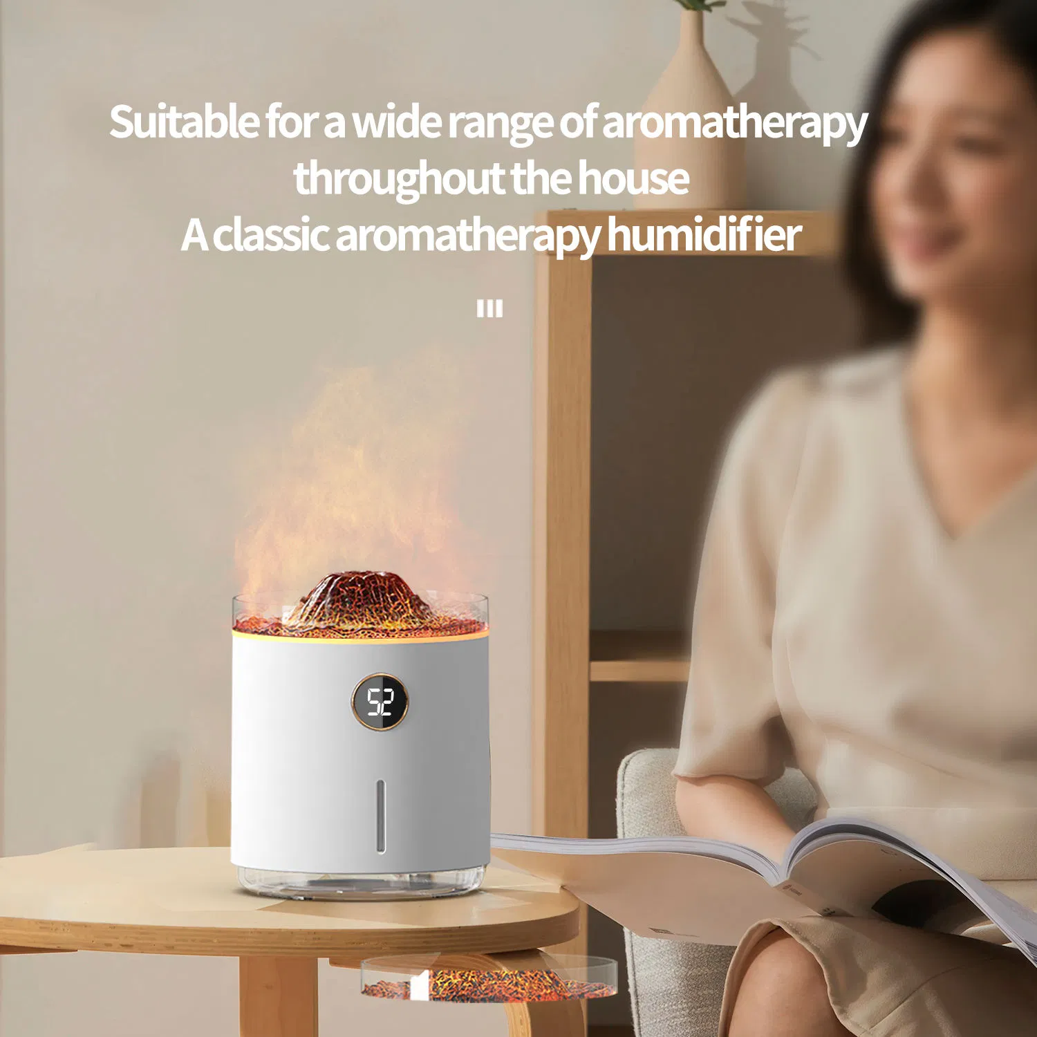 Air Humidifier, Intelligent Volcano Humidifier