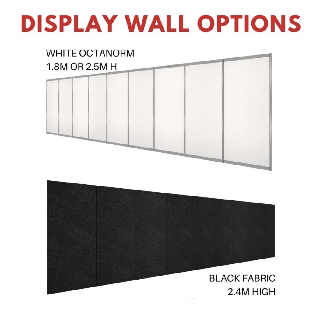 China Factory Easy Asembled Movable Printing Fabric Display Walls