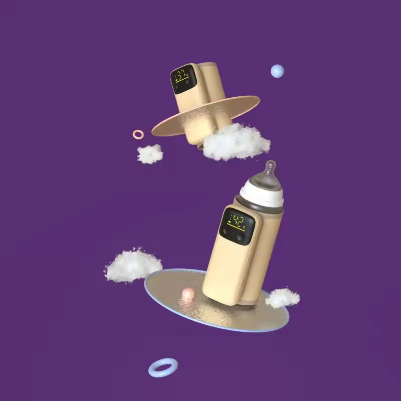 2025 New Rechargeable Cordless Baby Bottle Warmer Portable Electric Milk & Formula Heater USB Travel Milk Warmer Mixer for Night Feeding