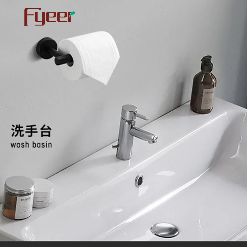 Набор полотенцедержателей Fyeer матовый черный, 4 предмета