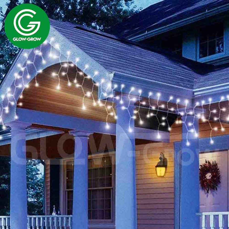 IP65 Christmas LED Icicle String Fairy Lights for Festival Holiday Wedding Event Halloween Festival Party Items Decoration