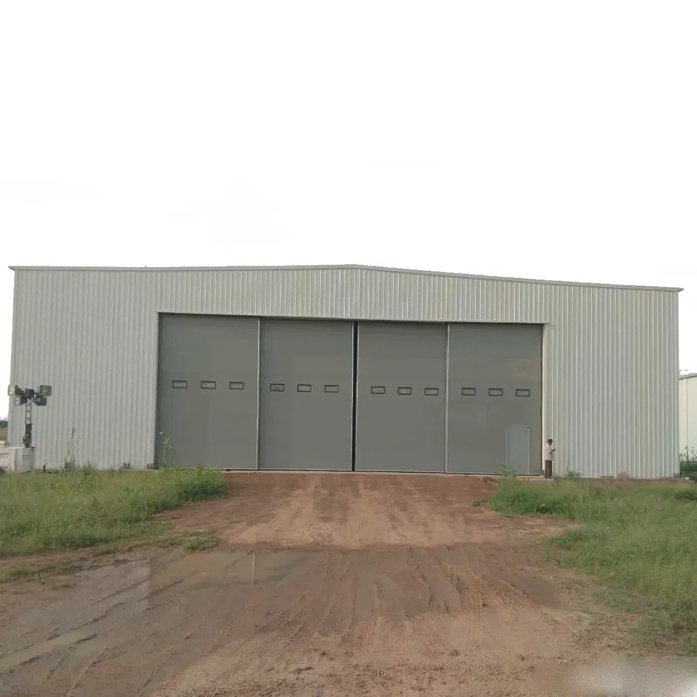Industrial Metal Building Wind Resistant Durable Construction Cheap Warehouse Workshop Aircraft Hangar in Nigeria